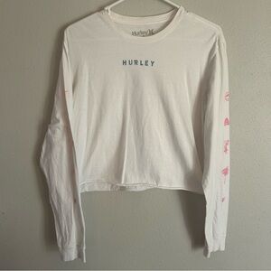 Hurley Cropped Long Sleeve T Shirt